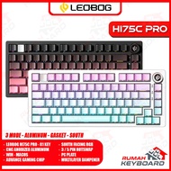 LEOBOG HI75C PRO - 75% - 3 Modes - Aluminum - Gasket - Flex Cut - South RGB - Mechanical Keyboard