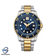 Citizen NJ0174-82L NJ0174 Blue Analog Two Tone Gold Stainless Steel Automatic Men Watch