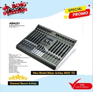 Mixer Ashley MDX 12 MDX12 12 channel 3 Aux