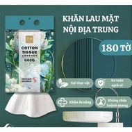 Disposable 100% cotton multi-purpose dry facial Tissue, Cotton Tissue retractable facial Tissue, 800