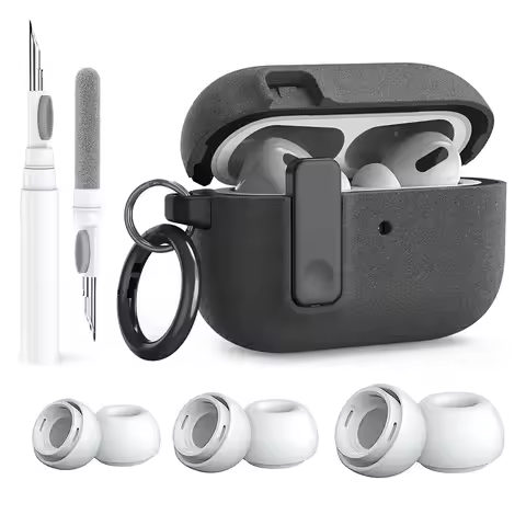 For AirPods Pro 2 Case Cover with Cleaner Kit,Shockproof Protective Case for Apple AirPod Pro 2nd 1s