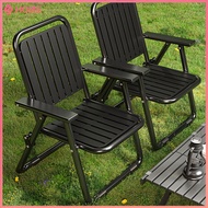 Outdoor Outdoor Table Chair Balcony Open-air Chair Small Garden Modern Folding Chair Outdoor Courtya