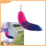 CONG Foxes Tail Keychain Furry Animal Tail Bag Keychain Handbag Hook Pendant Charm