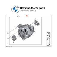 Original BMW Alternator (180A) For E70/E71 With M57N2 Engine [12317796125]