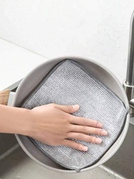 1 件鋼絲絨洗碗布,不沾油,洗碗布替換件,用於廚房清潔