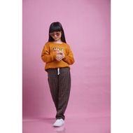 Children's Long Pants / Sleep Pants / Daily Pants for Children Aged 7-15 Years Cube Stripe Motif by 