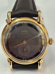 ORIS 17 Jewels ระบบไขลาน ตัวเรือนทองชุบ นาฬิกาผู้ชาย มือสองของแท้