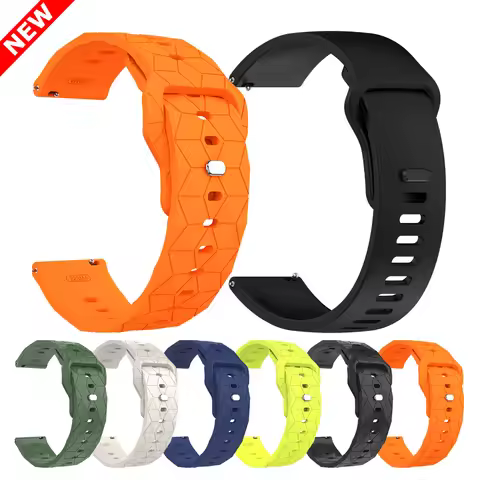 22mm Rubber Strap For Samsung Galaxy Watch 3 45mm 46mm Sports Wrist Band For Samsung Gear S3 Classic