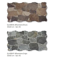 Keramik Dinding Batu Alam Roman Interlock Driverstone Ukuran 30X60 Kw2
