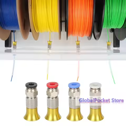 1/4PCS 3D Printer Filament Dryer Box Accessories PC4-M6 Pneumatic Straight Connector 4*2.5mm PTFE Tu