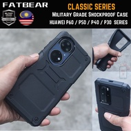 FATBEAR CLASSIC MILITARY GRADE Shockproof Case Huawei P60 P60 Pro P50 Pro P40 Pro Silicone TPU Phone