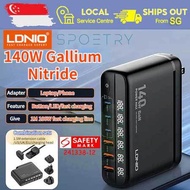 [SG Ready Stock] LDNIO 140W GaN Super Fast Travel Universal Adapter Charger Switchable Plugs QC PD T