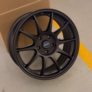 [1SET] TC105X 15" 16" 17" 18” 4H100/114.3, 5H100/113,  ET40/ET38 GLOSSY GUN METAL, GLOSSY BLACK, SIL
