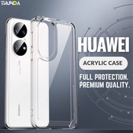 Huawei Nova 3 3i 2i 2 Lite 4 4e 5t 7 8 Se 7i P20 P30 P40 Pro P10 P8 Lite Plus Transparent Clear TPU Acrylic Case Casing