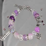 Bts bts bts Support Bracelet Merchandise Purple Microphone Bracelet Send Girlfriend Birthday Gift Le