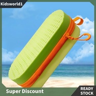 [kidsworld1.sg] Swim Goggle Case Silicone Goggle Case with Clip &amp; Drain Holes for Men Women Kids