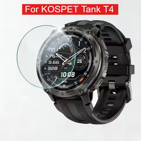 For KOSPET Tank T4 Clear 9H Tempered Glass Screen Protector for KOSPET Orb TankT4 Smartwatch Protect