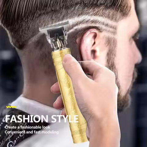 Men's hair clipper, beard trimmer, LED display electric shaver, T-blade trimmer, for beard care and 