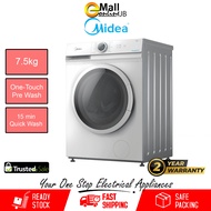 Midea Washing Machine (7.5KG) Hygiene 90℃ Front Load Washer MF100W75 / MF-100W75