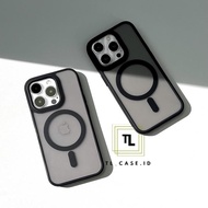 Iphone 12 Pro 12 Pro Max | FULL MATTE BLACK Magsafe Hybird Case Dove