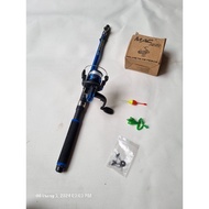 Shimano Blue Carbon Draw Fishing Rod YF200 + Free With Accessories