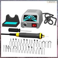 [L E U R] LH20 Wood Burning Tools, Adjustable Temperature Wood Burner Kit, Beginner Craft Wood Burni