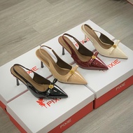 Super Cute 9cm Slingback Party High Heels with Bow K418