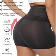 0XL-4XL Plus Size High Waist Slimming Butt Lifting Shaping Shorts, Anti-Chafe Compression Control Pa