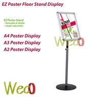 Poster floor stand display EZ stand A4 /A3 /A2