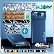 SG READY STOCK Fast Charging 20000mAh/30000mAh Power Bank Type C Output Fast Charge Powerbank