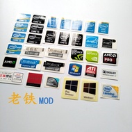 25 New Style Decorative Stickers Laptop logo Corey intel 67th Generation core i3 i5 i7 Label Sticker