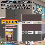 Jotun Tough Shield Exterior Paint 1 Liter Roast Coffee 2549 / Deep Burgundy 3309 / Carbon Black 9920