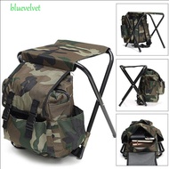 BLUEVELVET Mountaineering Bag Chair, Sturdy Foldable Mountaineering Backpack Chair, Leisure High Load-bearing Wear-resistant Large Capacity Foldable Fishing Stool Traveling