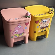 Paida Star Trash Can Cartoon Cute High-value Household Living Room Bedroom Foot-operated Large-capac