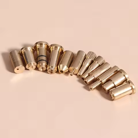 1Pc Reusable Brass Nozzle Head Refill Butane Gas Adapter Inflatable Head For Various Lighter Brands 