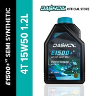 DashOil Ester+ E1500+ 4T 15w50 1.2L Semi Synthetic SN Motorcycle Engine Oil Minyak Hitam Pelincir Mo