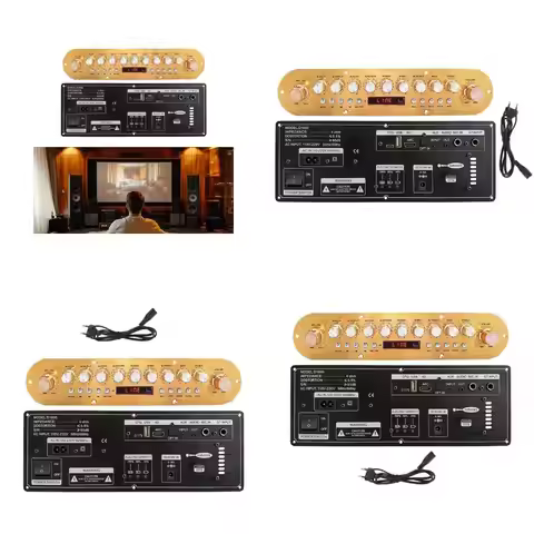 E56B 2x50W Subwoofer Amplifier Board Bluetooth-compatible Karaoke Amplifier Home Outdoor