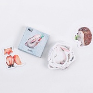 Set of 45 decorative wild animal stickers E86