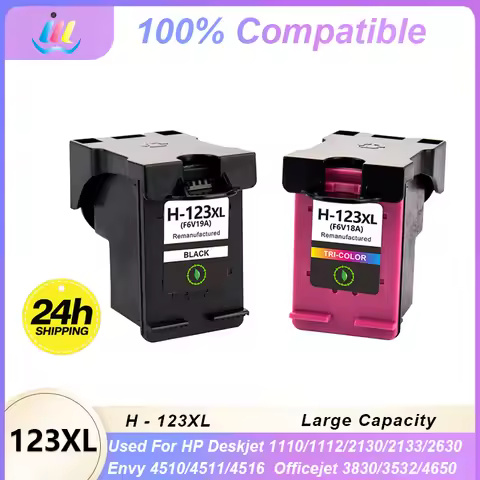 123XL Ink Cartridge Replacement For HP 123 XL HP123 Compatible Deskjet 2620 2130 2132 2630 3630 3632