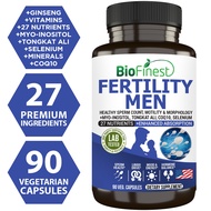 Biofinest Fertility Men Multivitamin Supplement - Healthy Sperm Count Motility Male Hormone Support 
