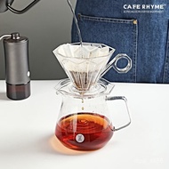 HY-6/CAFE RHYME Octagonal Filter Cup Hand Coffee Pot Set Coffee Filter Net Drip Filtering Cup Funnel Type Hand-Grinding