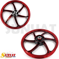 ล้อแม็ก WAVE110i 6 ก้าน TP-05 (2009-2020)/125i ปลาวาฬ (2012-2018) ขายเป็นคู่ แบบมีสายไมล์ หน้าดิส4รู