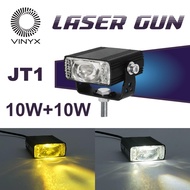 Lampu Tembak Vinyx JT1 Sorot LED Laser Gun Slim Gepeng D3 Stang Motor Grill Mobil Lasergun