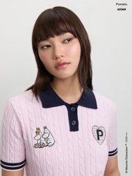 Pomelo. x Moomin เสื้อโปโลผ้าถัก / Pomelo. x Moomin Knitted Polo Top