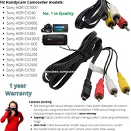 USB AV Audio Video RCA Handycam Camcorder Cable sony HDR-CX700V CX240 CX330 CX900E CX280E new