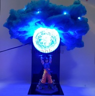 อะนิเมะมังงะ Dragon Ball Z Son Goku Led Broly Super Saiyan DIY ชุดของเล่นตุ๊กตาขยับแขนขาได้ Vegeta Blue Cloud PVC รุ่น Lampara