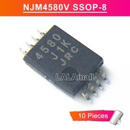 &10pcs NJM4580V SSOP-8 JRC 4580 JRC4580 4580V SSOP8 SMD Dual Operational Amplifier Chip IC new origi