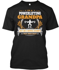 Men T Shirt Powerlifting Grandpa Shirt Gift Idea tshirt XS-4XL-5XL-6XL