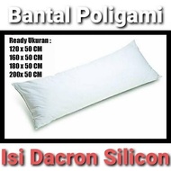 Polygamy Long Pillow Size 120x50 CM, 160x50 CM, 180x50 CM, 200x50 CM Super Dacron Silicon Filling Ba