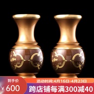 BW-8💚7BEST Lotus Taiwan Copper Heart Sutra Buddha Worship Vase Buddha Front Lotus Bottle Water Filter Bottle Flower Vase